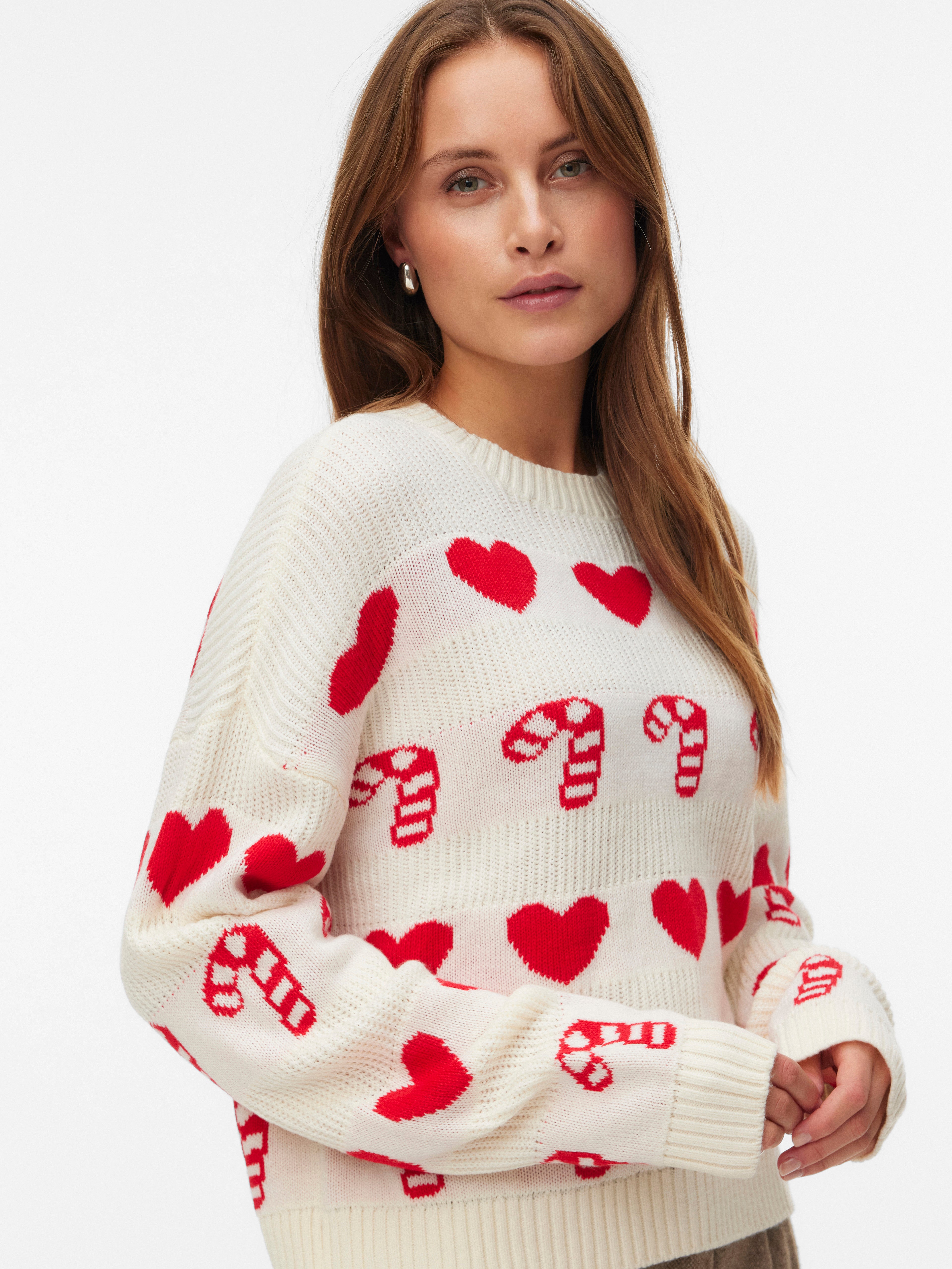 VERO MODA® VMCANDYHEARTS Knitted pullover