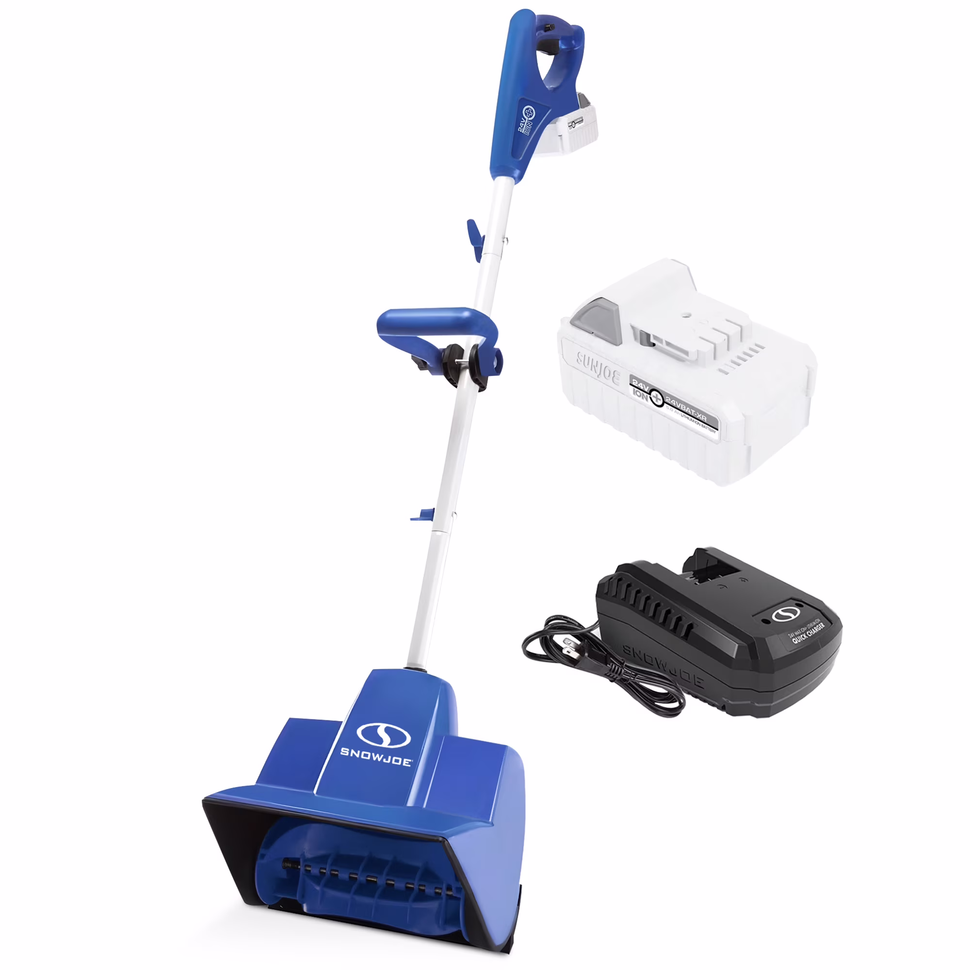 24V Cordless Snow Shovel Bundle W/ Cover + Ice Scaper, 4.0-Ah Battery Charger(13-Inch Kit (w/4-Amp Battery, Charger and Bonus TV Accessories)) - Image 3