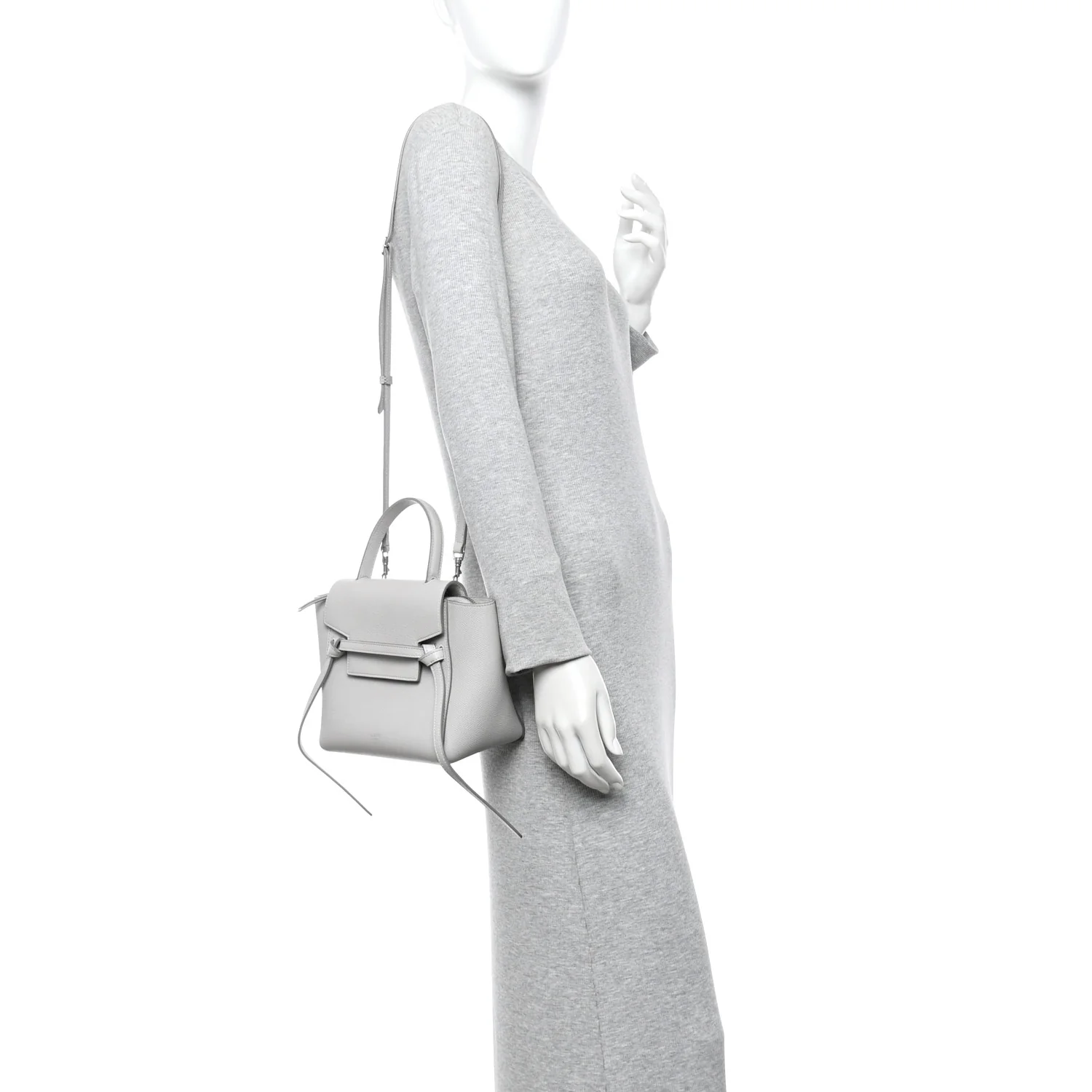 Grained Calfskin Nano Belt Bag Mineral