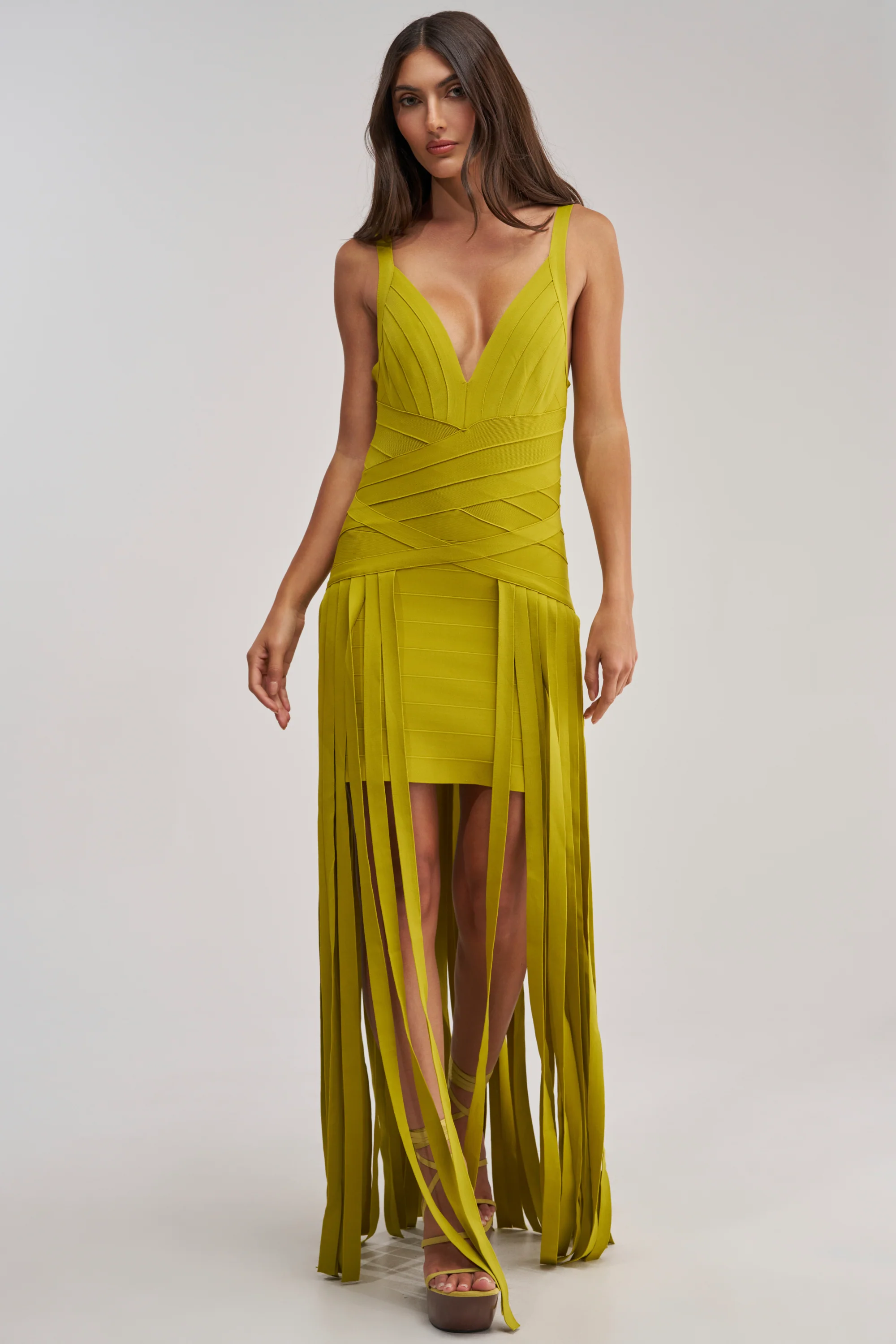 LUCKY CHARM FRINGE MINI DRESS - Akira Store
