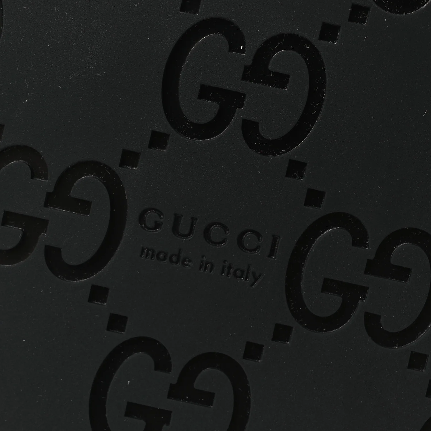Guccissima GG Embossed Womens Sandals 37 Black