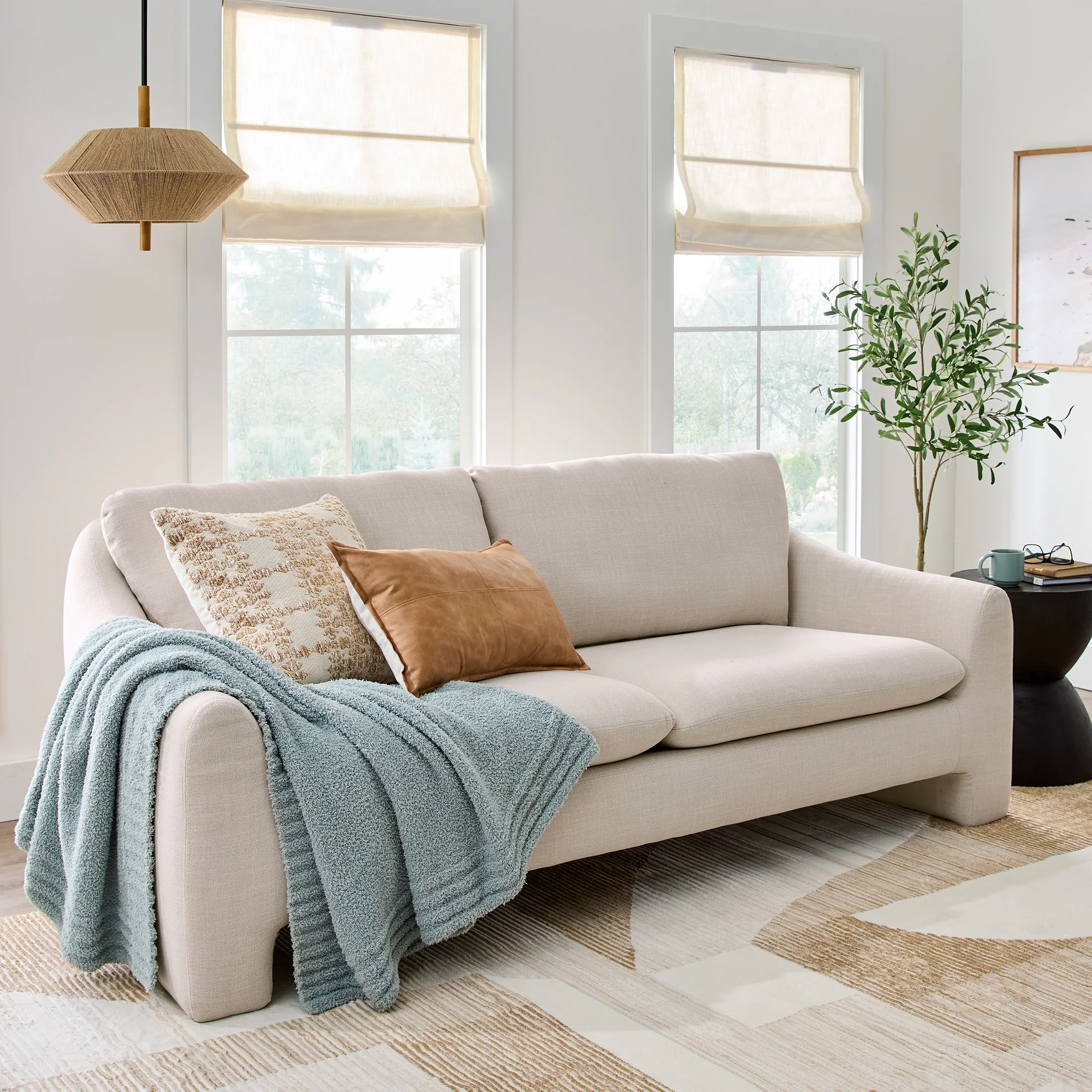Better Homes & Gardens 83.86 Emerson Sofa, Truffle Brown