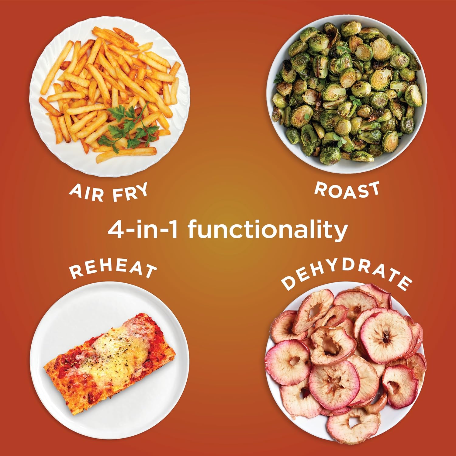 Ninja Air Fryer Pro, 5 Qt, 4-in-1, Gray, AF141| Air fry, roast, reheat, dehydrate, 1750W, 400F max, Fits 4 lbs fries, Nonstick basket, Dishwasher-safe
