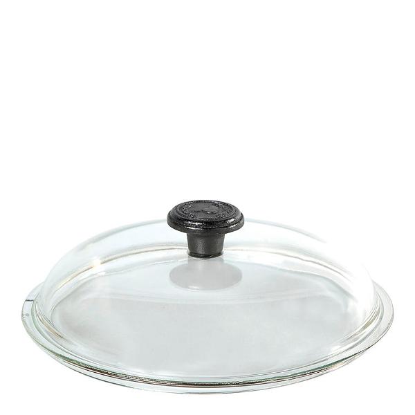 Glasslokk m/støpejernsknott 28 cm