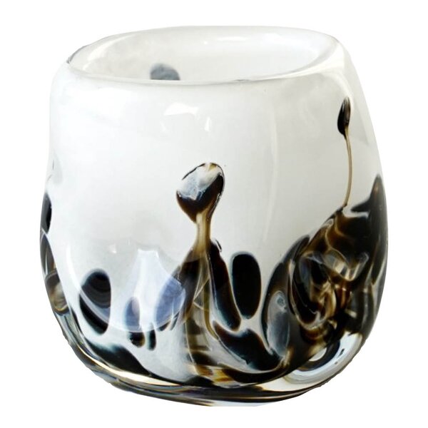 After Rain vase 12 cm hvit m/dekor