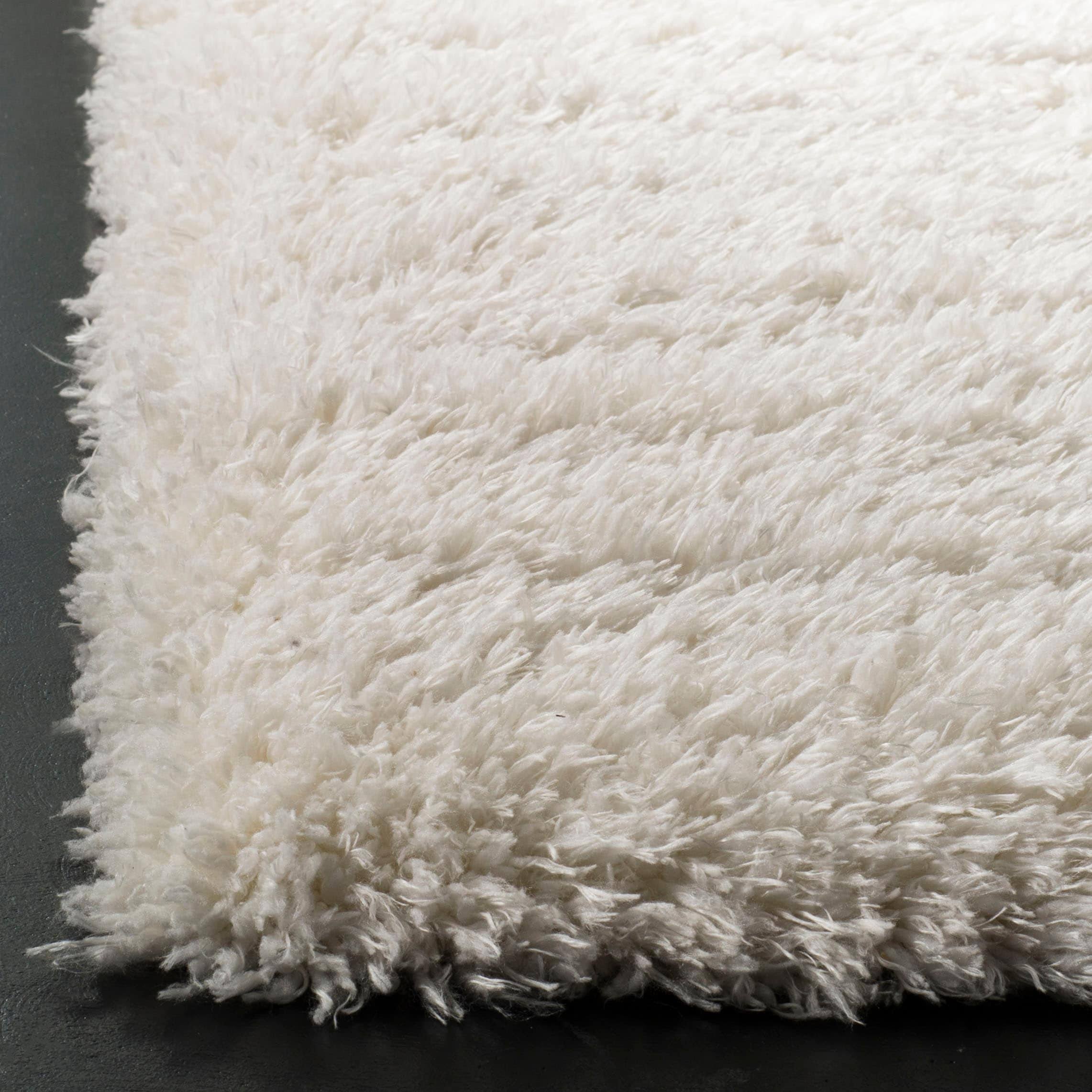 Safavieh Flokati Shag Collection FLK950B Ivory Rug - 6' 7