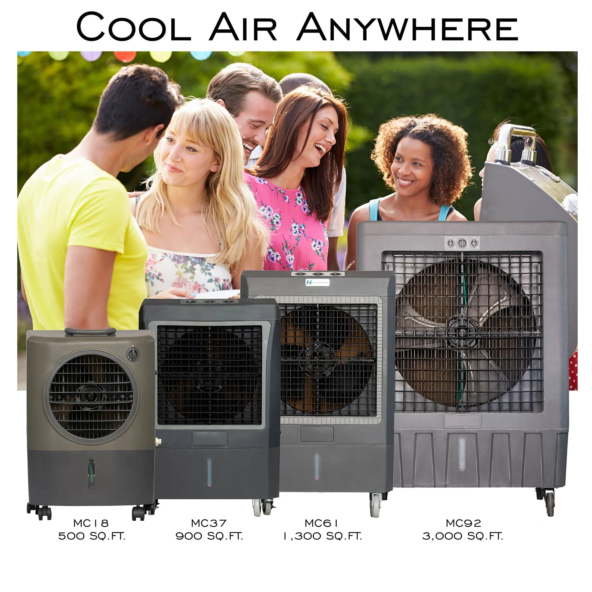 MC37M Indoor/Outdoor Portable 950 Sq Ft Evaporative Air Cooler Image 10