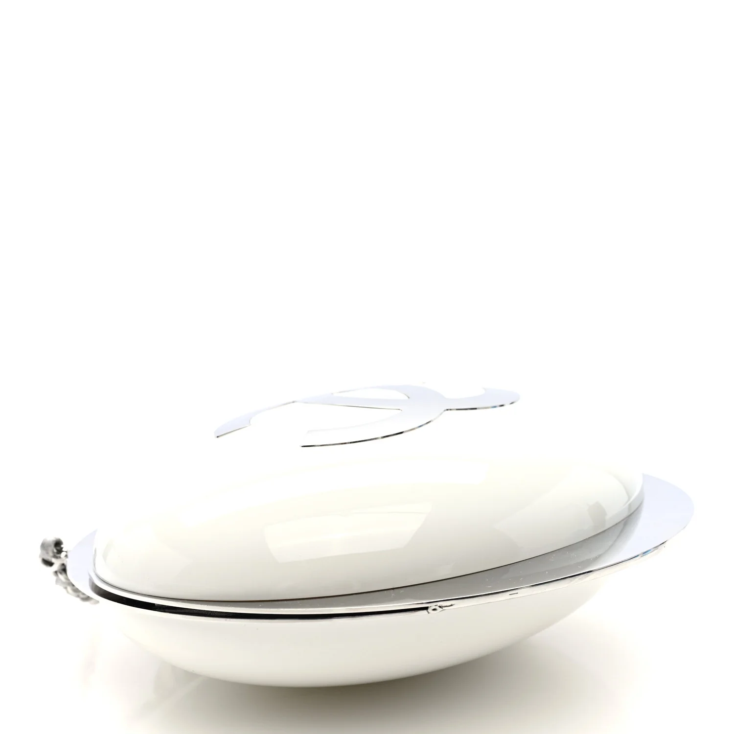 Resin CC Evening On The Moon Minaudiere White