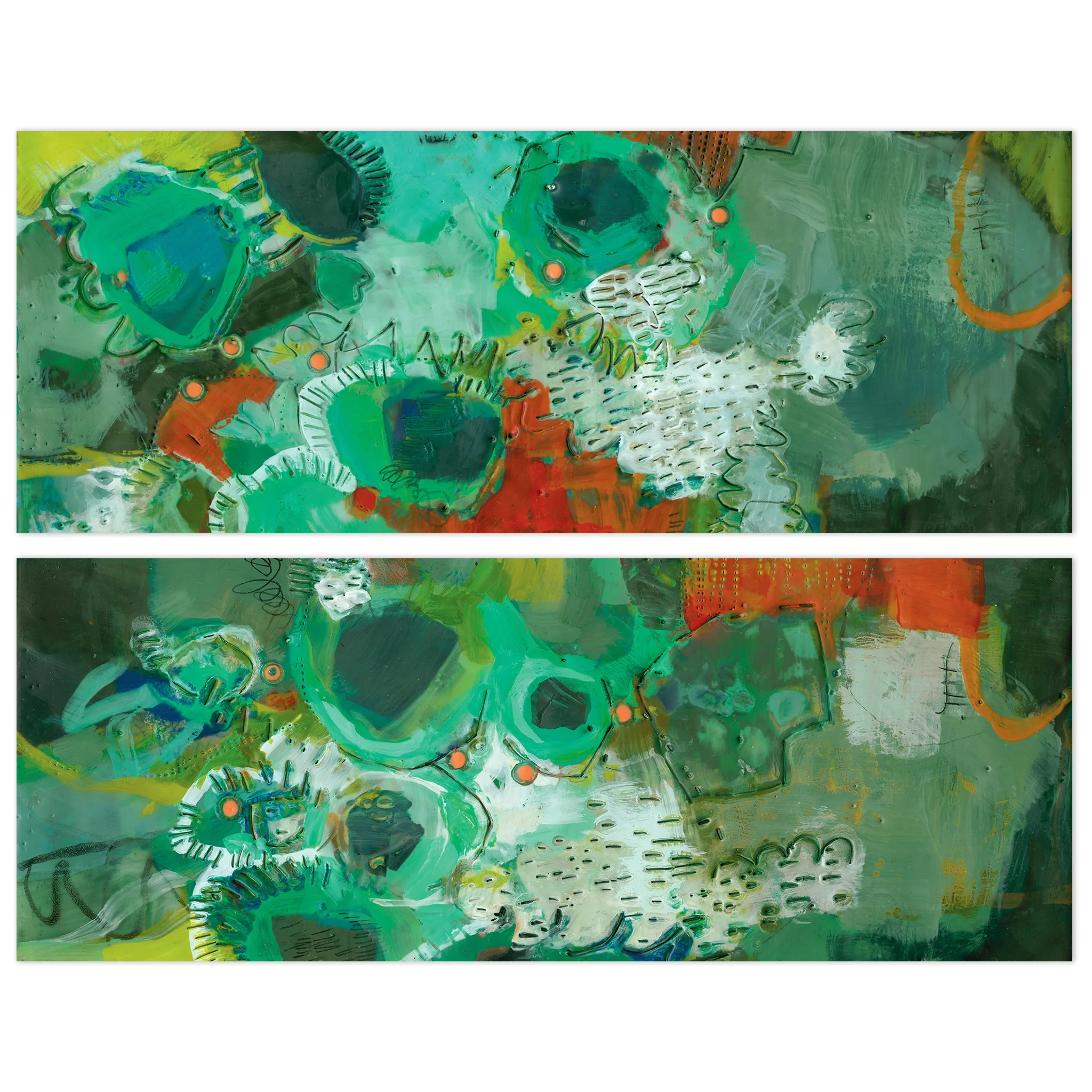 Lolly II Frameless Free Floating Tempered Glass Panel Graphic Wall Art, 63" x 24" x 0.2", Ready to Hang(Lolly II) - Image 7