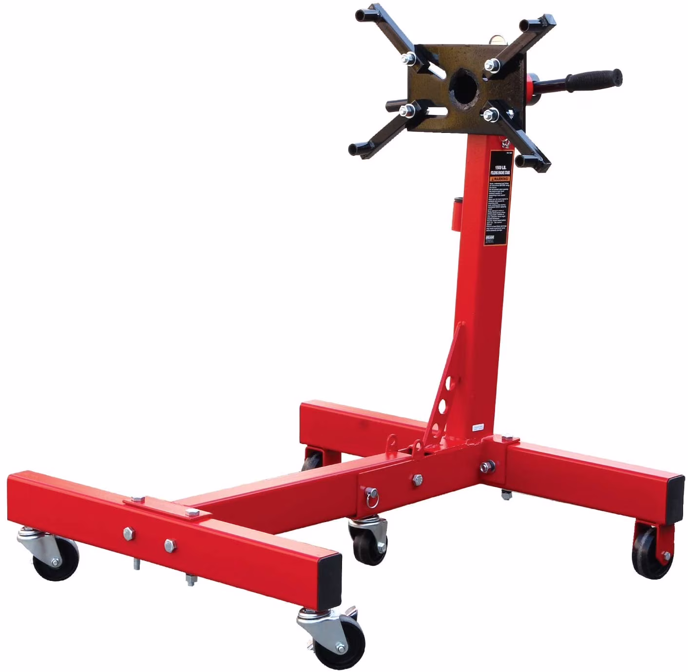 BIG RED 3/4 Ton Steel Foldable Vehicle Engine Stand, Red, DMT26801