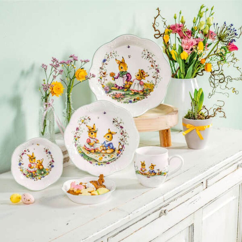 Spring Fantasy Anna & Paul skål 16 cm grønn/hvit