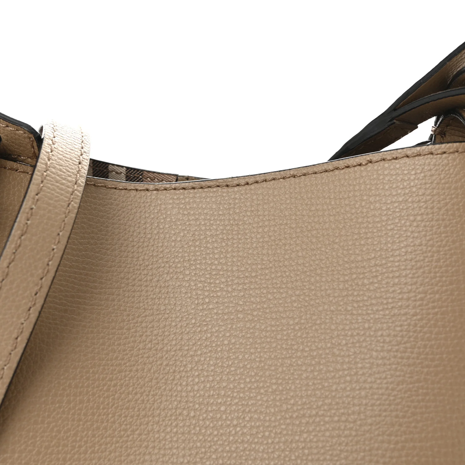 Haymarket Check Colours Small Lorne Bucket Crossbody Beige