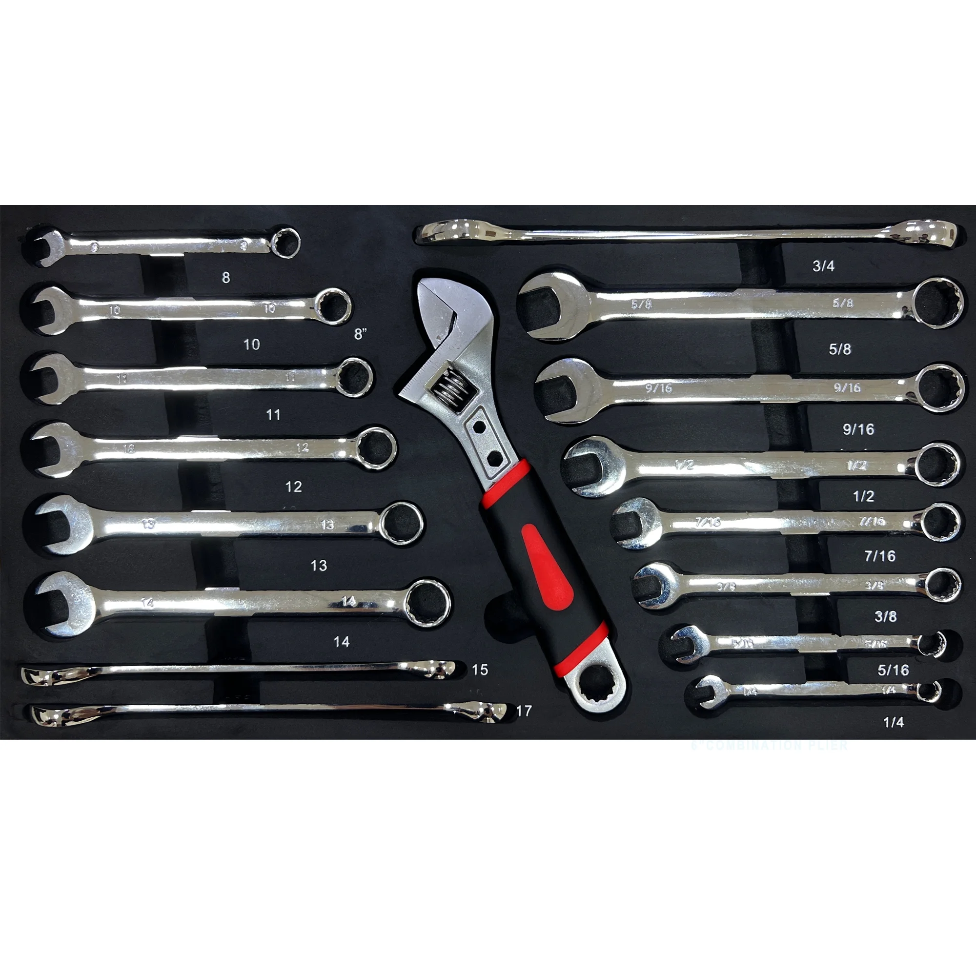 Tool Set 439pcs with 3 Drawers Tool Box Organizer, Mechanic Tool Set for Home, Tool Box Set 4-Tier Socket Wrench Ratchet Plier Nails, Home Tool Set Mechanics Kit for Adults Man Handyman, Red(Red) - Image 9