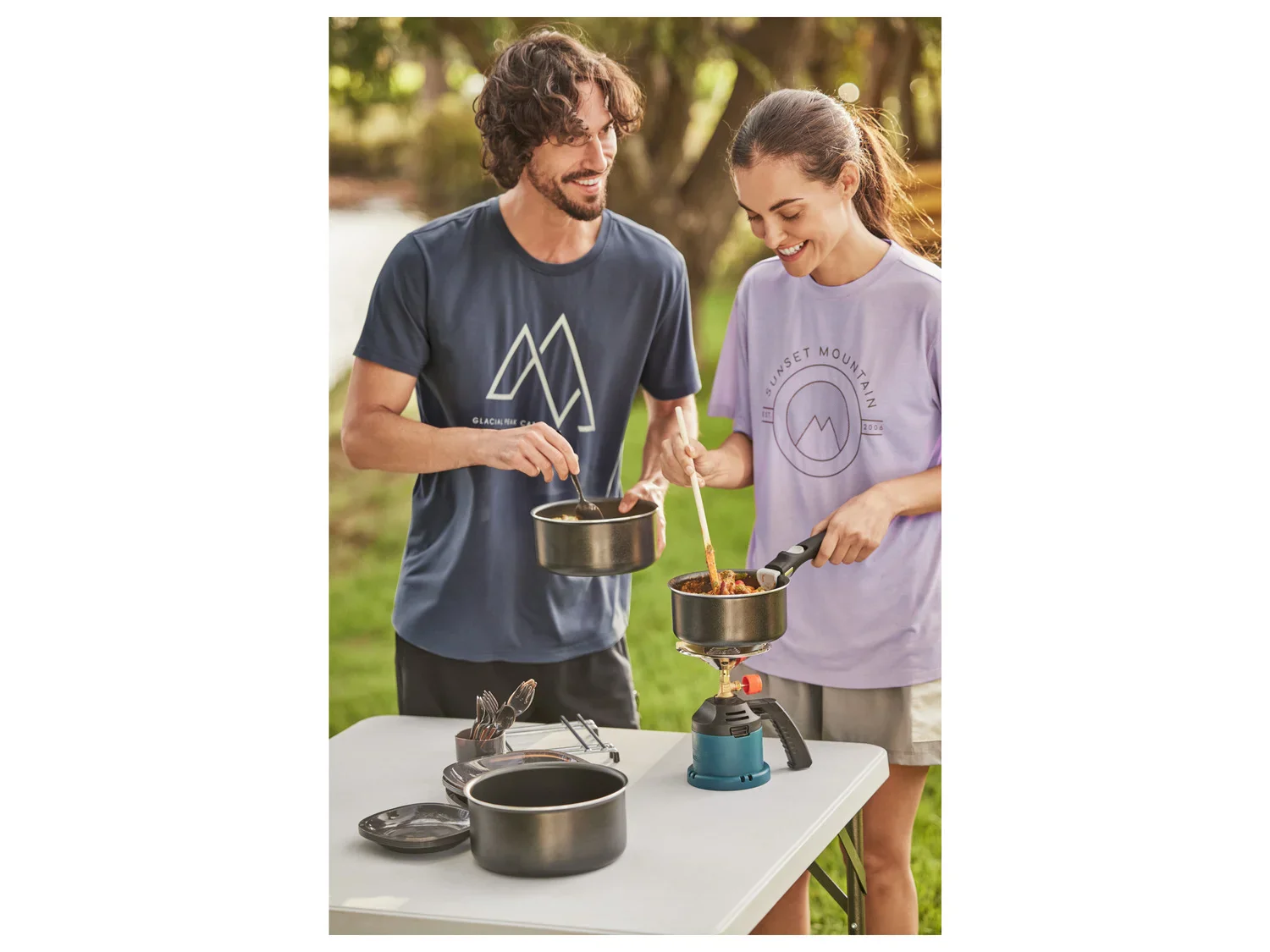 Rocktrail Set de vaisselle camping, 33 pices