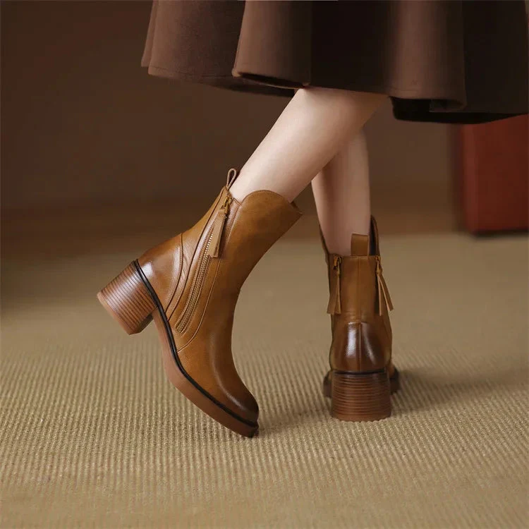Bottines en cuir élégantes pour un style quotidien