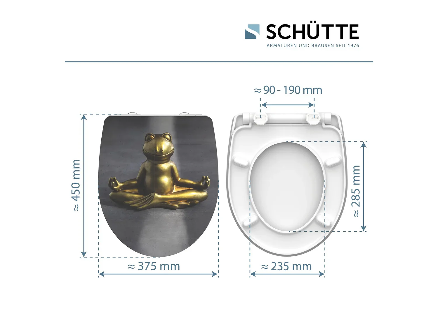 Schtte Abattant WC High Gloss, avec fermeture en douceur