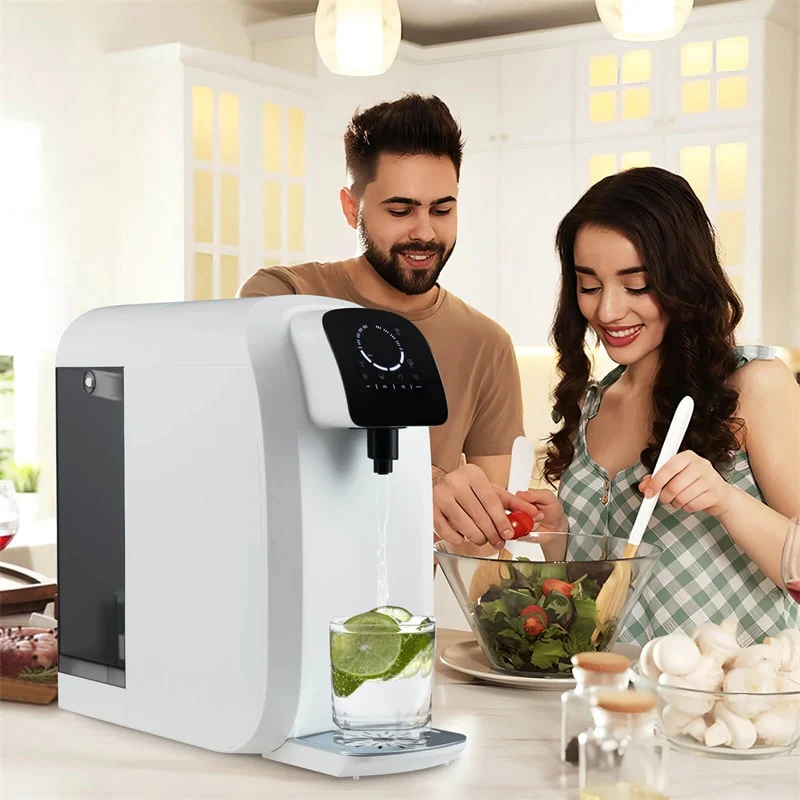 Countertop Reverse Osmosis Water Filter, 5-Stage RO + PPC Filtration System w/ UV Light, 4:1 Pure to Drain Portable Purifier, No Installation Required