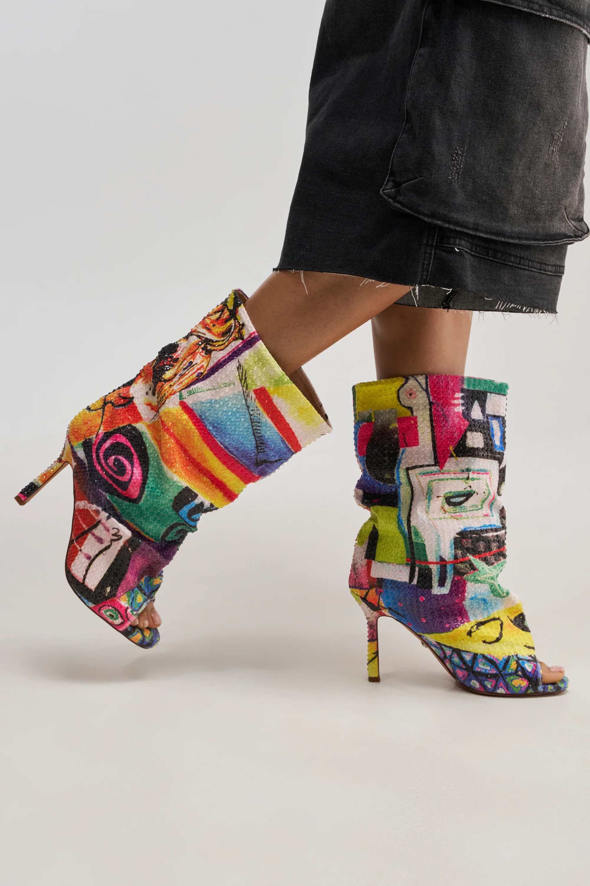 AZALEA WANG JONICE MULTI OPEN TOE BOOTIE - Akira Store