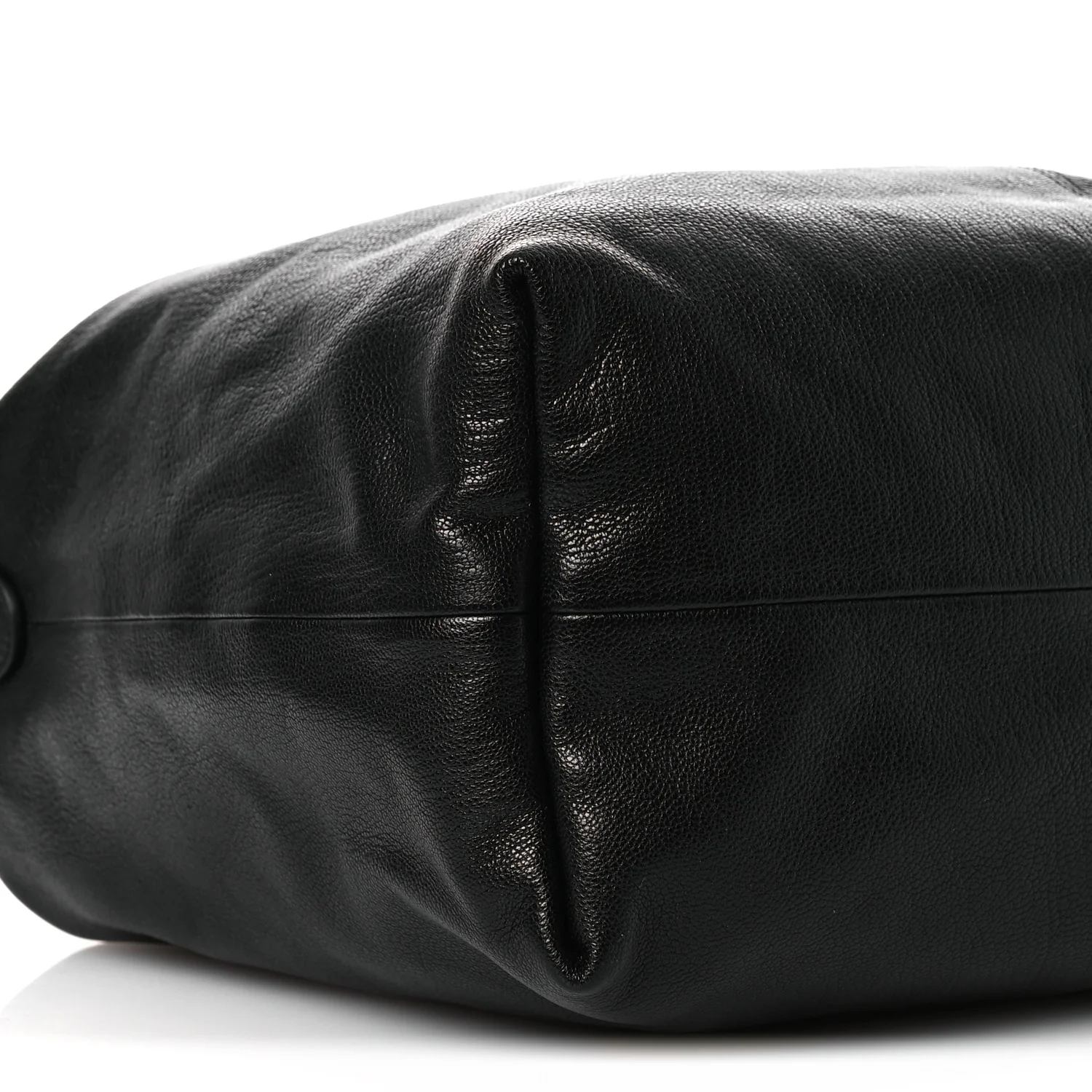 Grained Calfskin Medium Brea Crossbody Bag Black