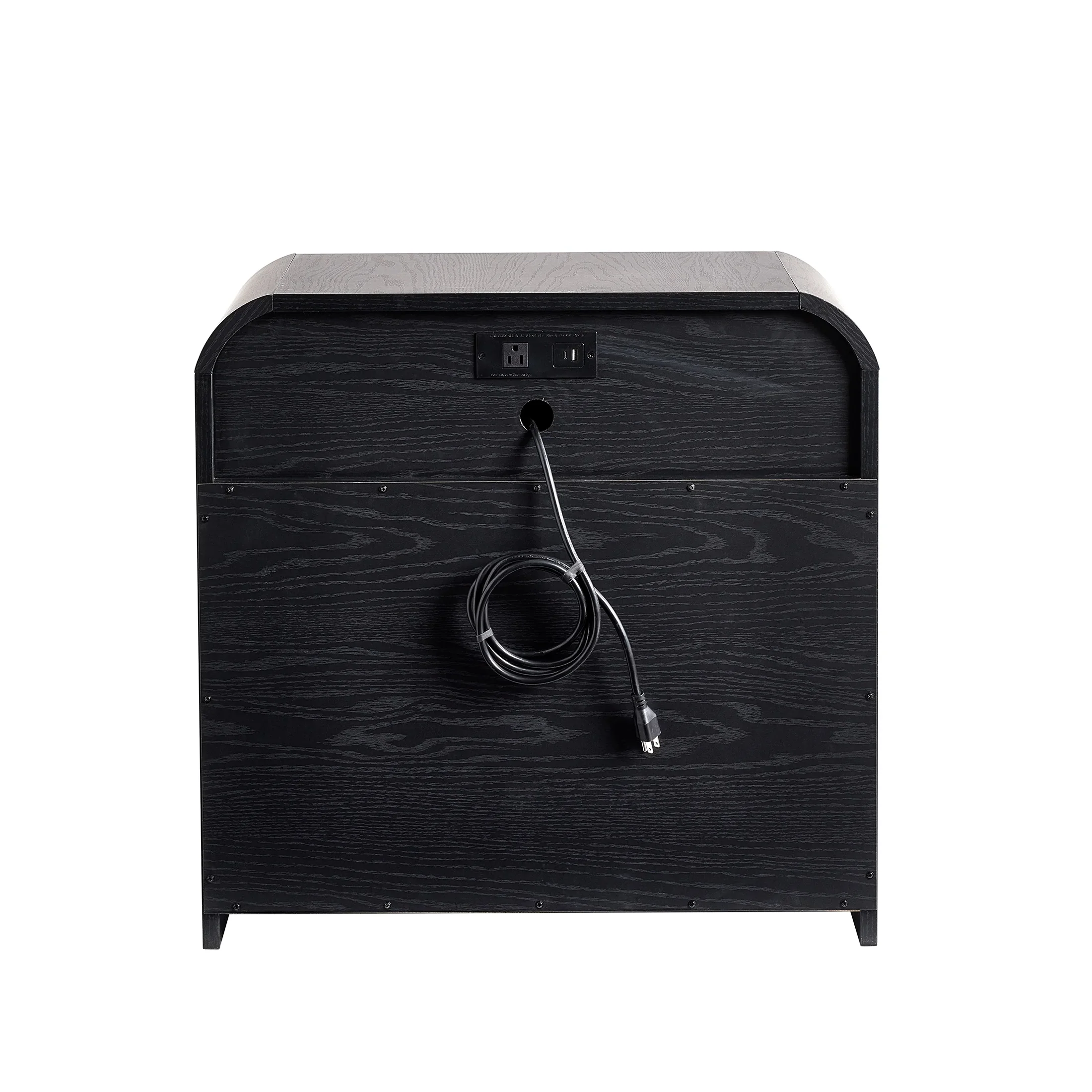 Better Homes & Gardens Juliet 3 Drawer Nightstand with USB, Light Honey