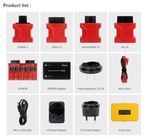 XTOOL X100 PRO2 Key Fob Programmer OBD2 Scanner with EEPROM Adapter Immobilizer Lifetime Free Update