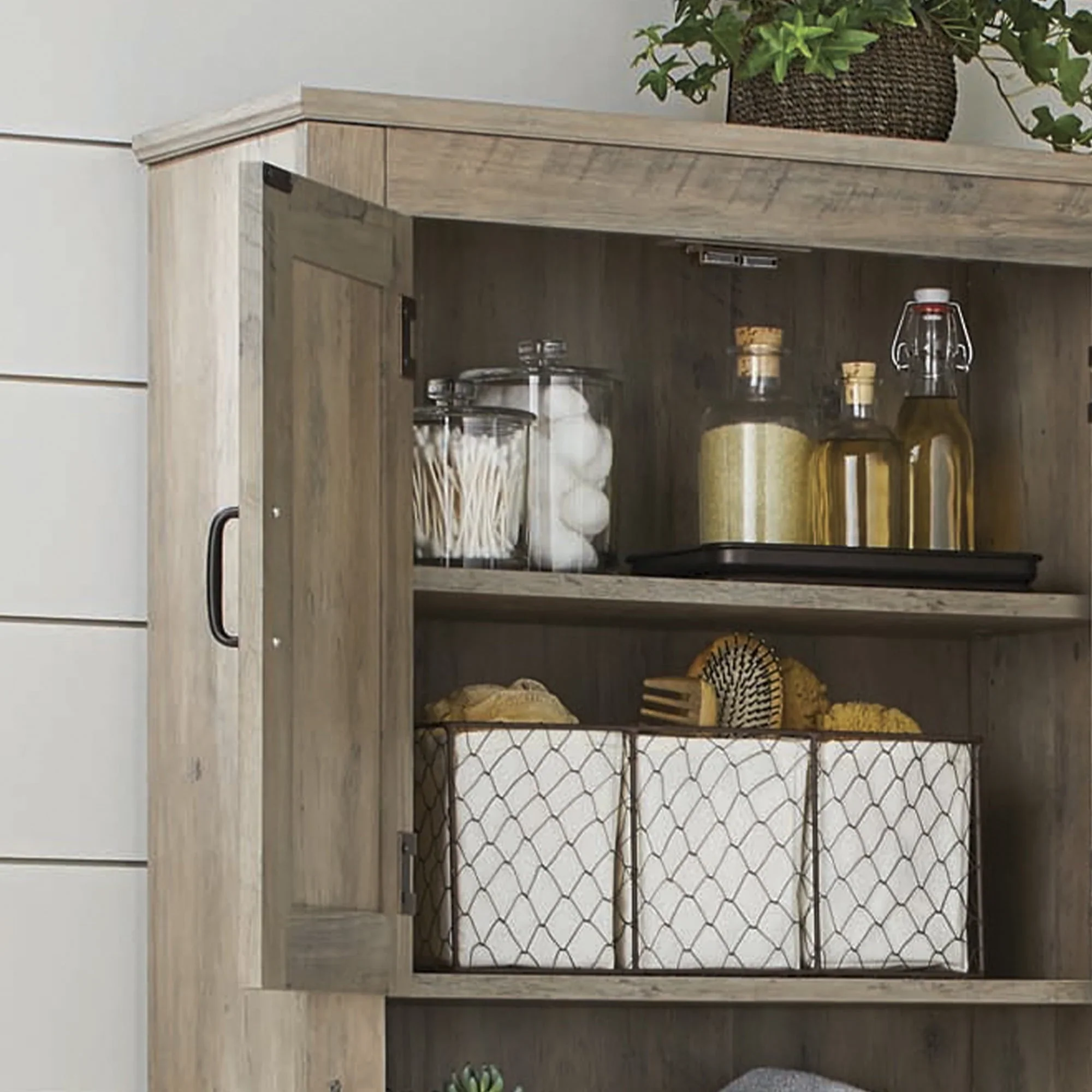 Better Homes & Gardens 26in. Over the Toilet Bathroom Space Saver Cabinet, Rustic Gray
