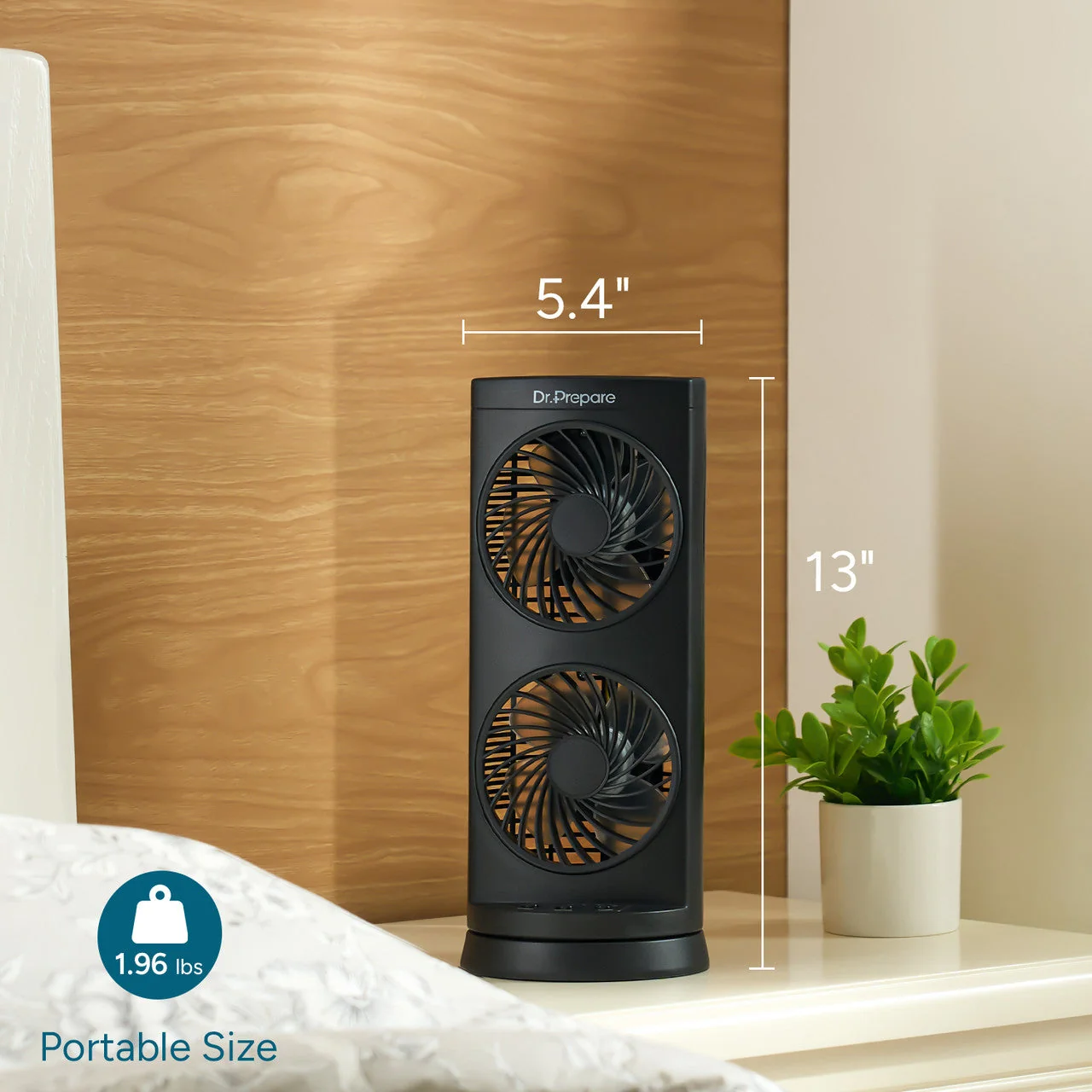 Upgraded Dual Oscillating Tower Fan