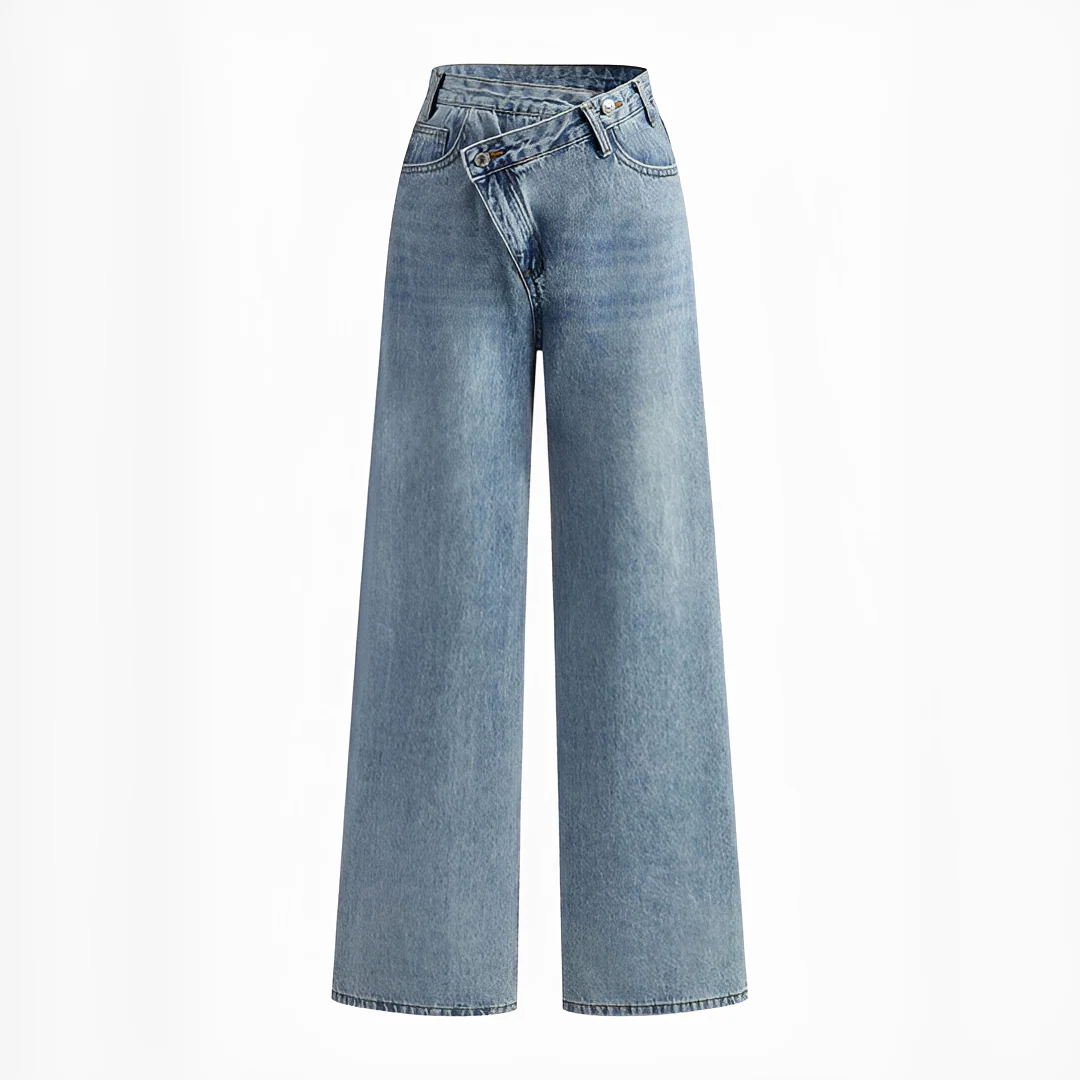 Jolina - Pantalon avec taille asymétrique