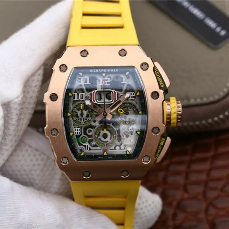 Richard Mille RM11-03 KV Factory Rose Gold Skeleton Dial