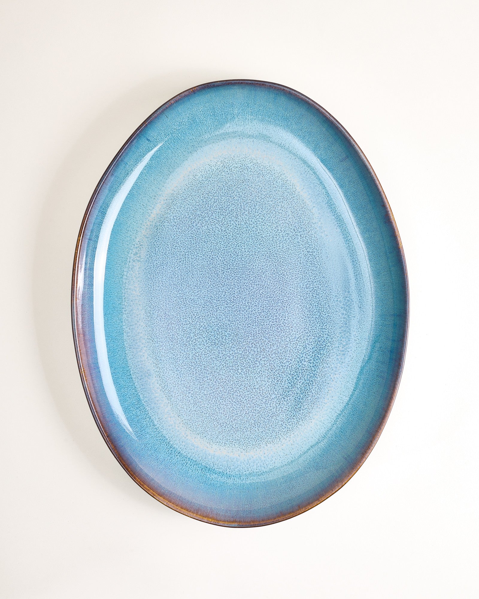 MADEIRA - SERVING PLATTER XL OVAL GREEN-BLUE