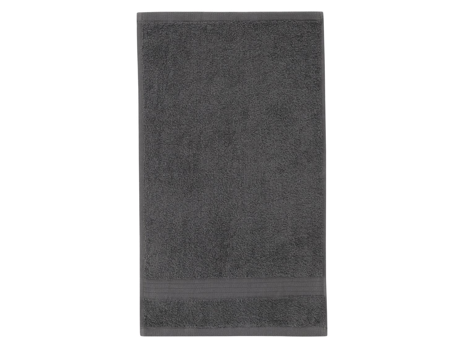 LIVARNO Lot de 2 serviettes invit en ponge, 30 x 50 cm