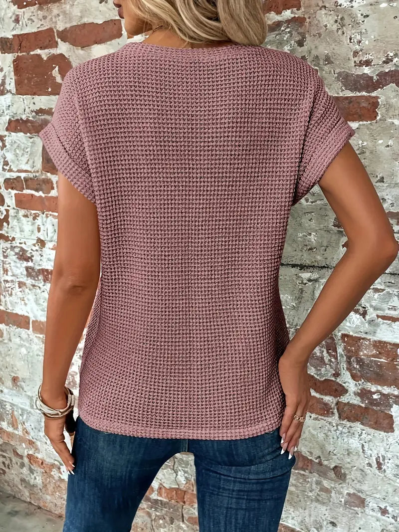 T-shirt décontracté à manches courtes pour femmes