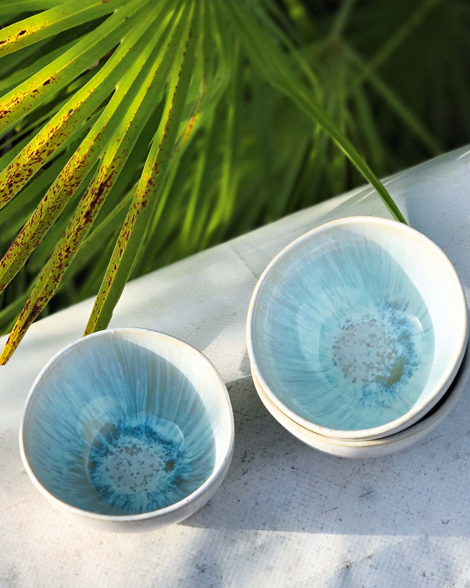 AREIA - SMALL SAUCE BOWL AZURE