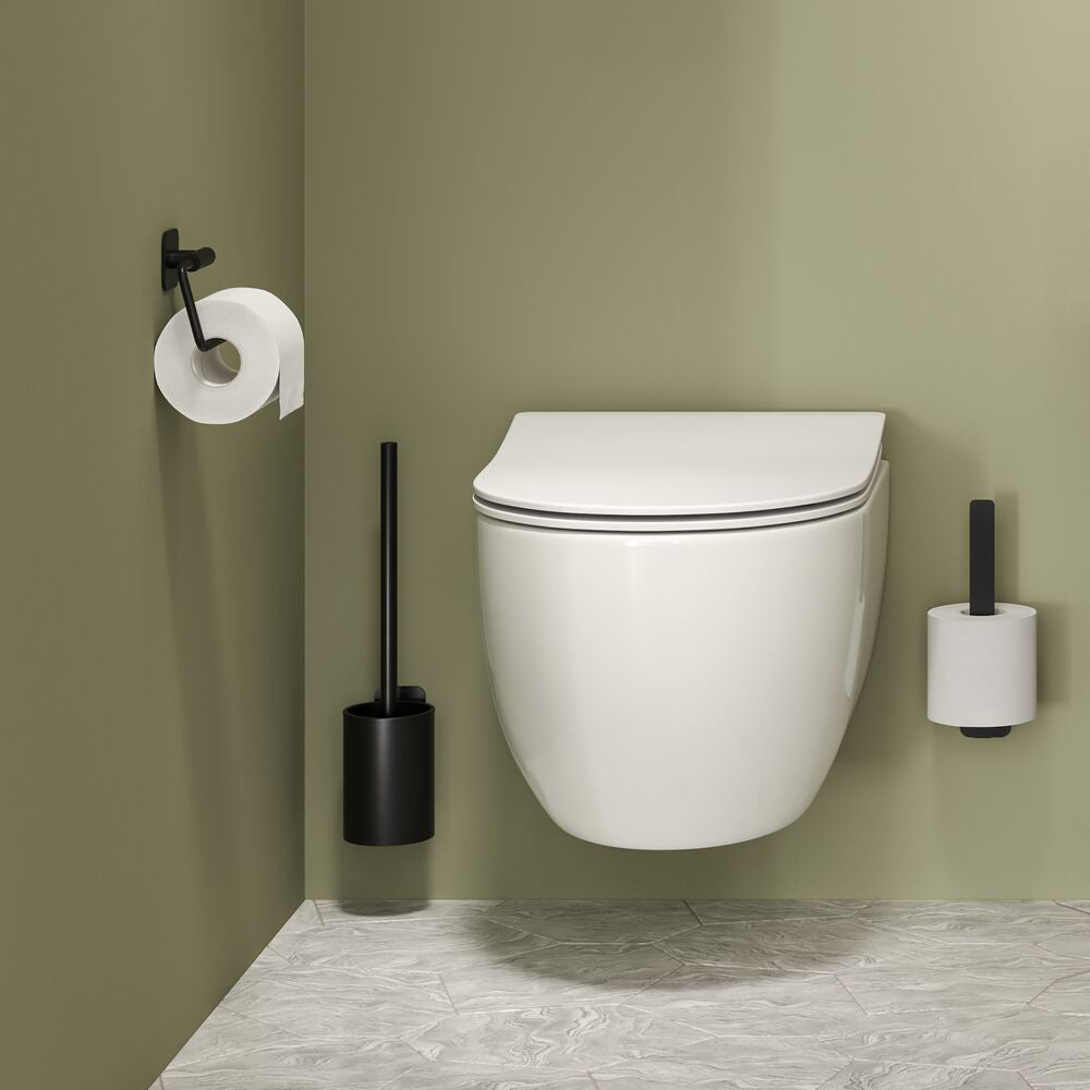 Tiger Colar Toiletrolhouder zonder Klep - Zwart