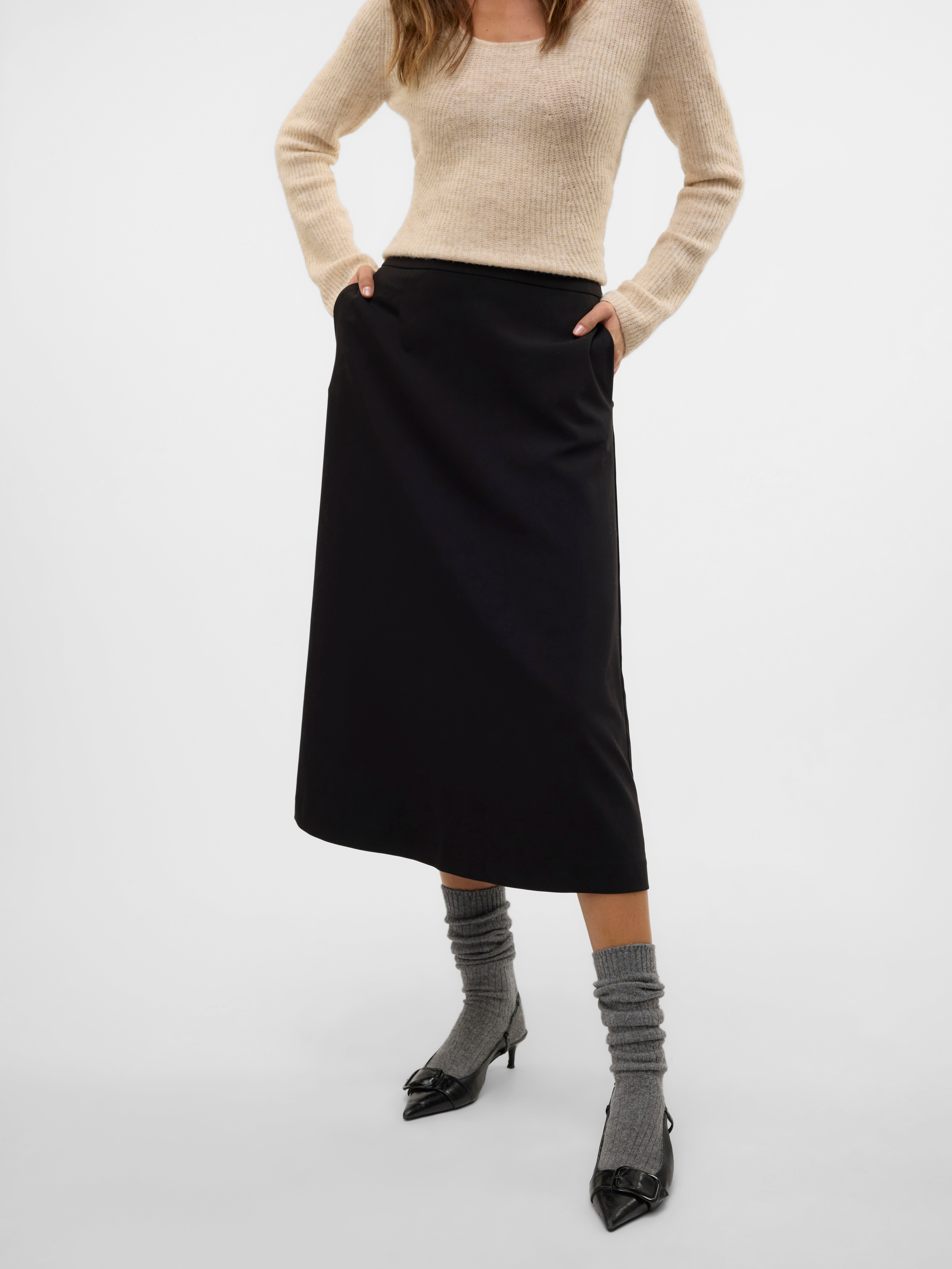 VERO MODA® VMBABETTE Normal waist Midi skirt