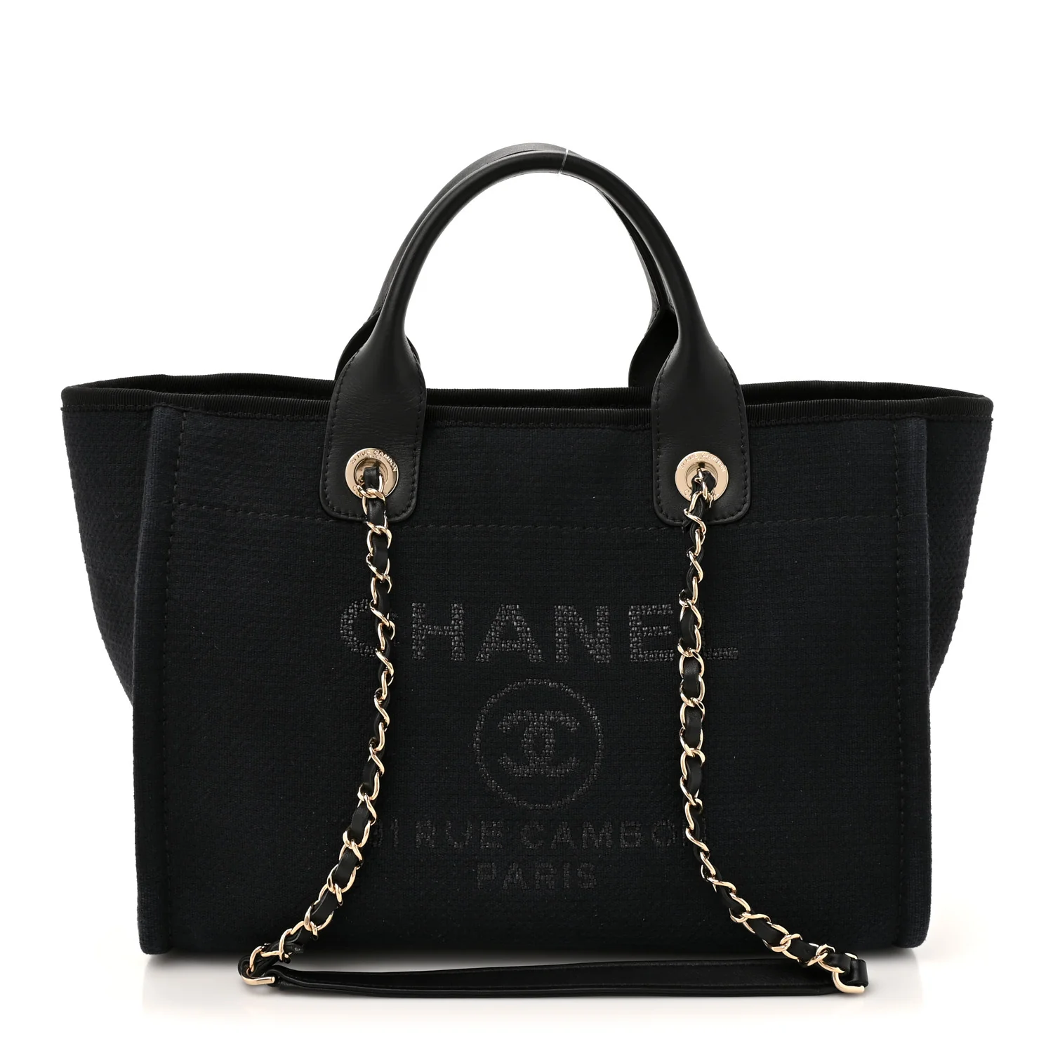 Mixed Fibers Small Deauville Tote Black