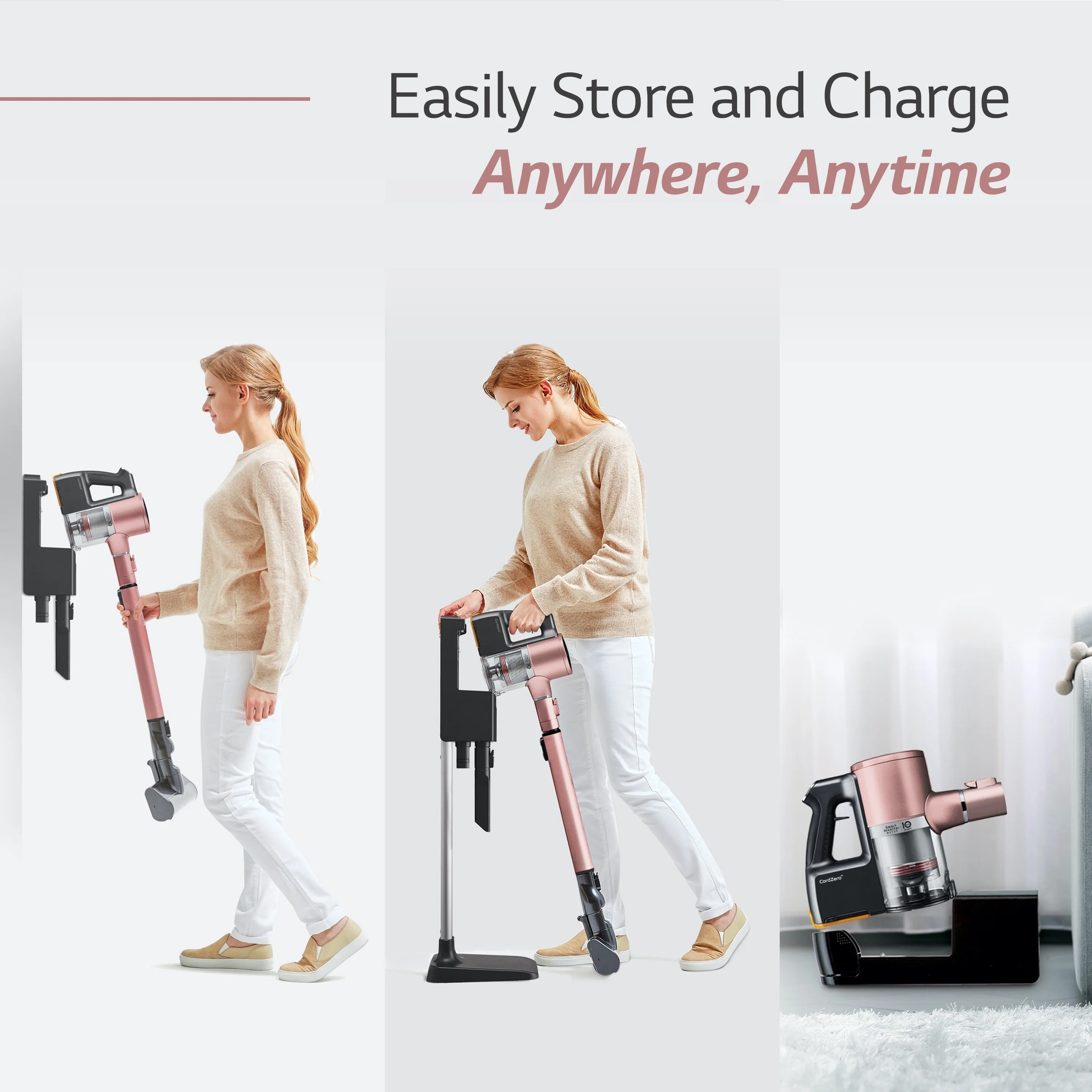 Cord Zero A9 Cordless Stick Vacuum A912PM, Lightweight, Powerful Suction, Pet Hair, Hard Floor, Carpet, HEPA Filter, Self-Cleaning Brushroll, LED Headlights, Rechargeable, Multi-Surface(Other) - Image 6
