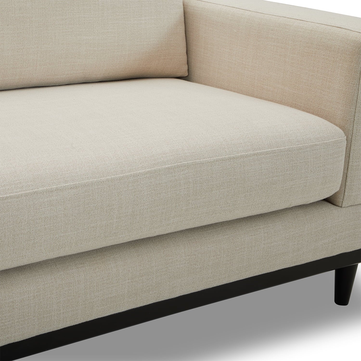 Better Homes & Gardens Springwood Wood Frame 83.46 Couch, Beige Velvet
