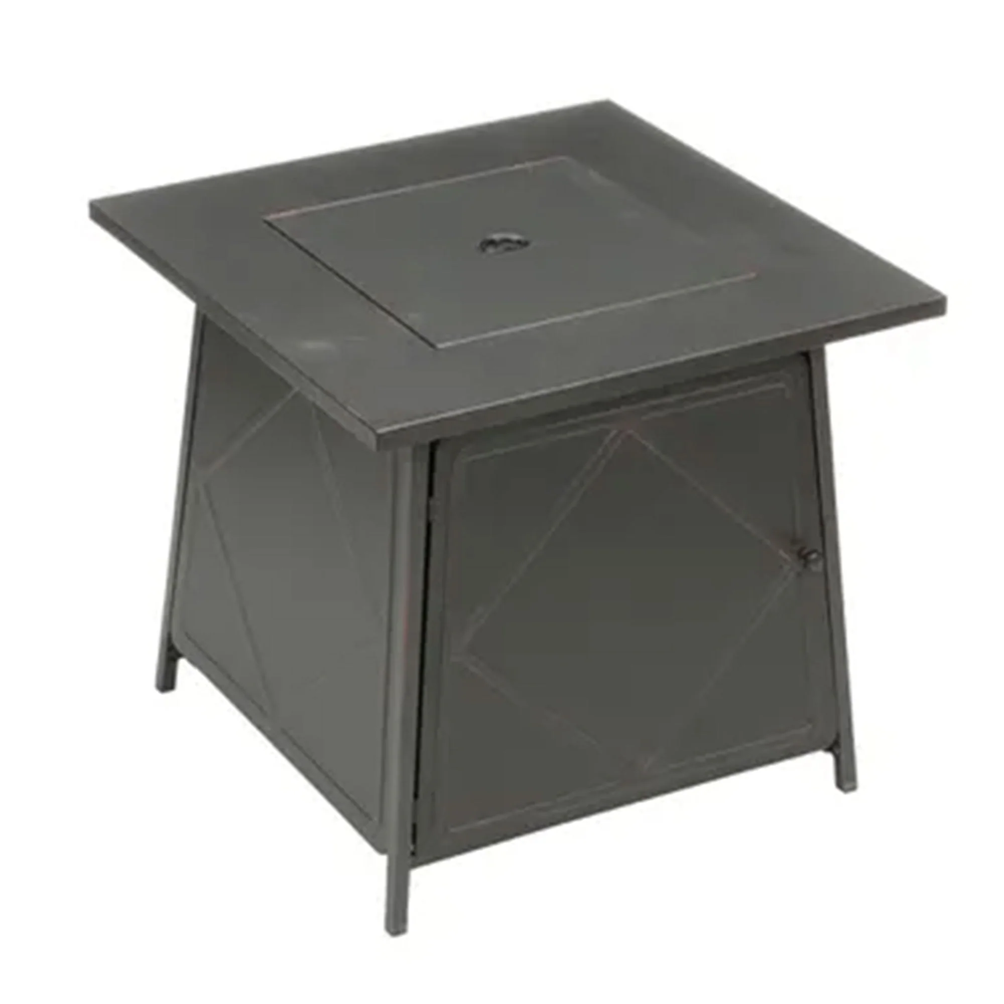 Four Seasons Courtyard Dual Heat 50,000 BTU Square Gas Tabletop Fire Pit(28")