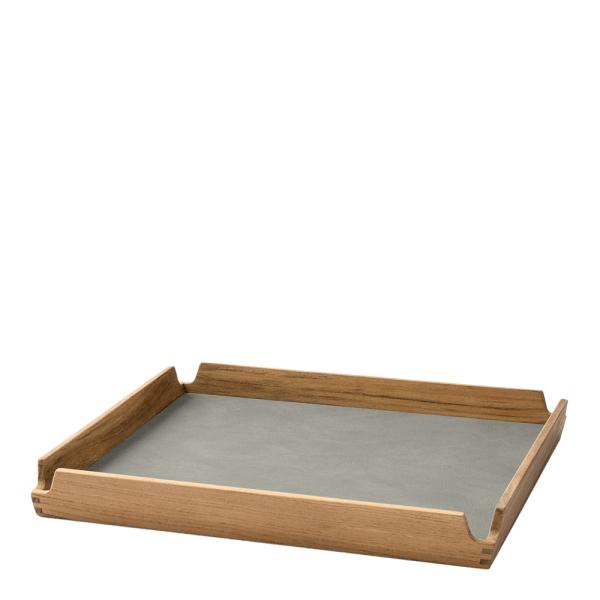Airy teak brett small 30x30 cm nupo lys grå