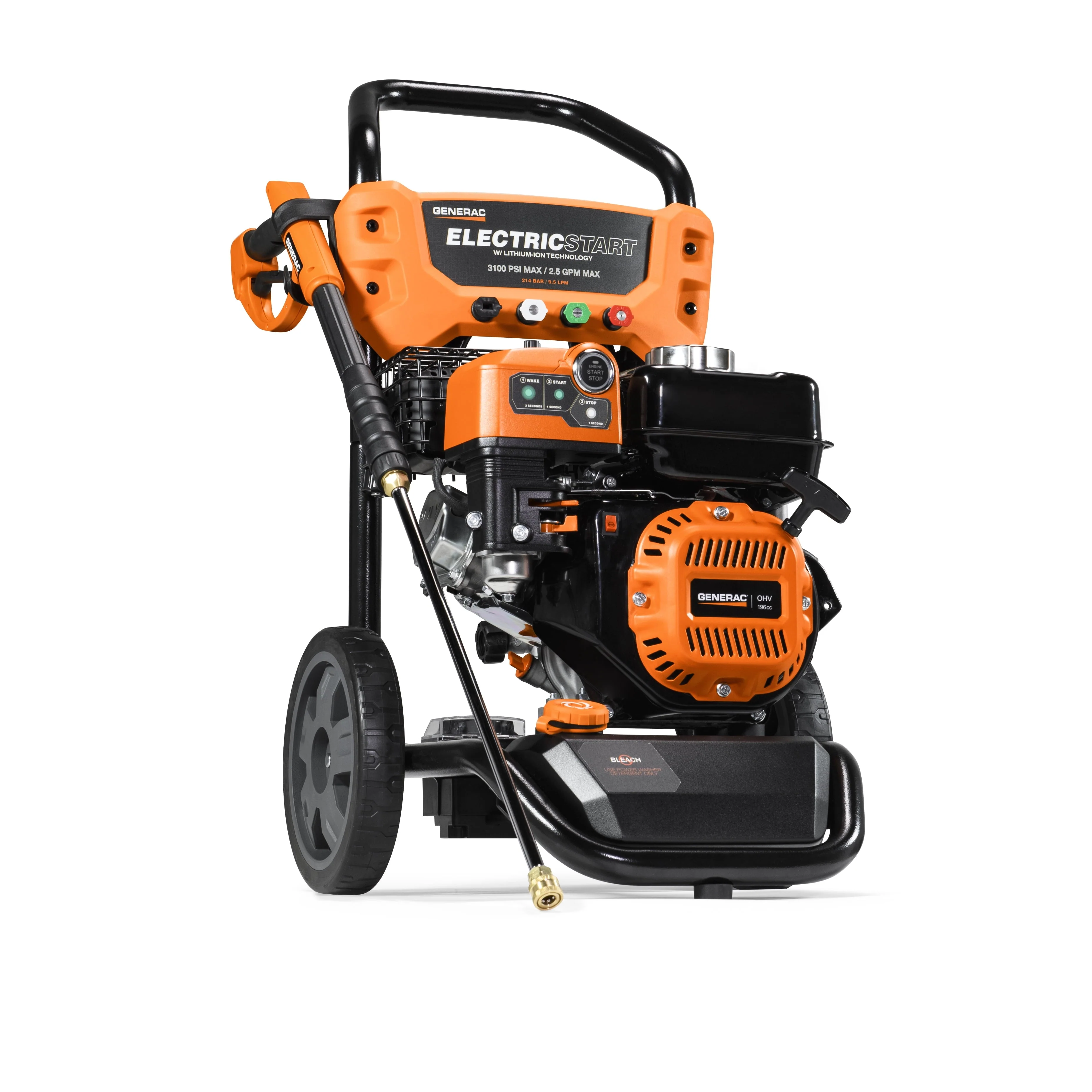8894 3100 PSI 2 5GPM Electric Start Gas Powered Residential Pressure Washer