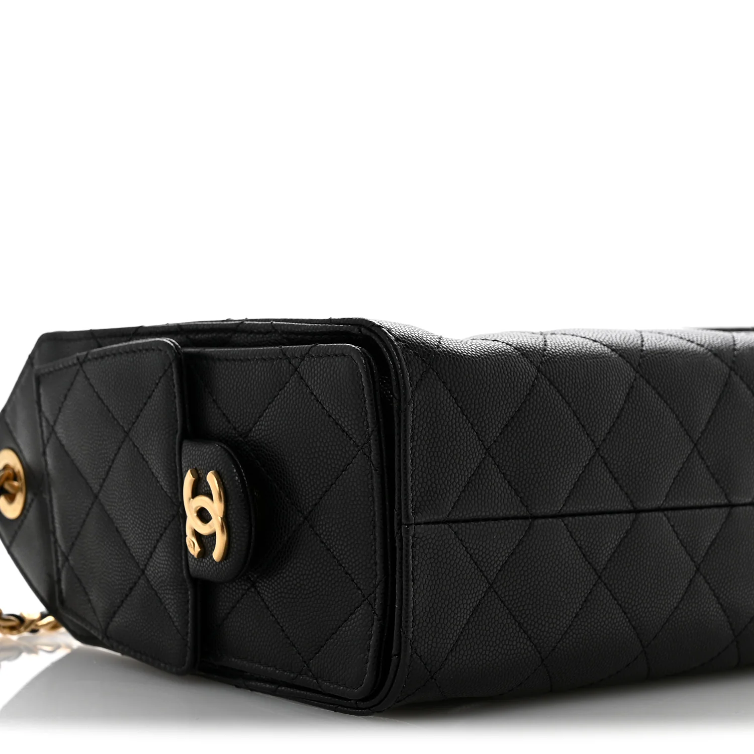 Caviar Quilted Mini Chanel 25 Handbag Black