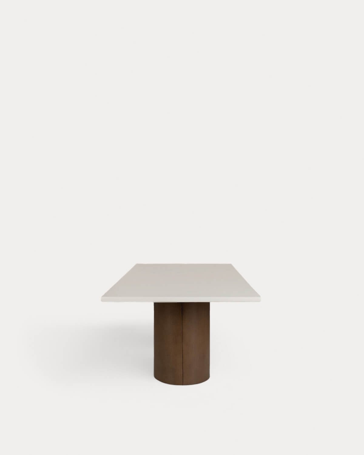 Eneiza - Mesa de Comedor Rectangular de Cemento y Madera de Acacia (230x110 cm) Eneiza