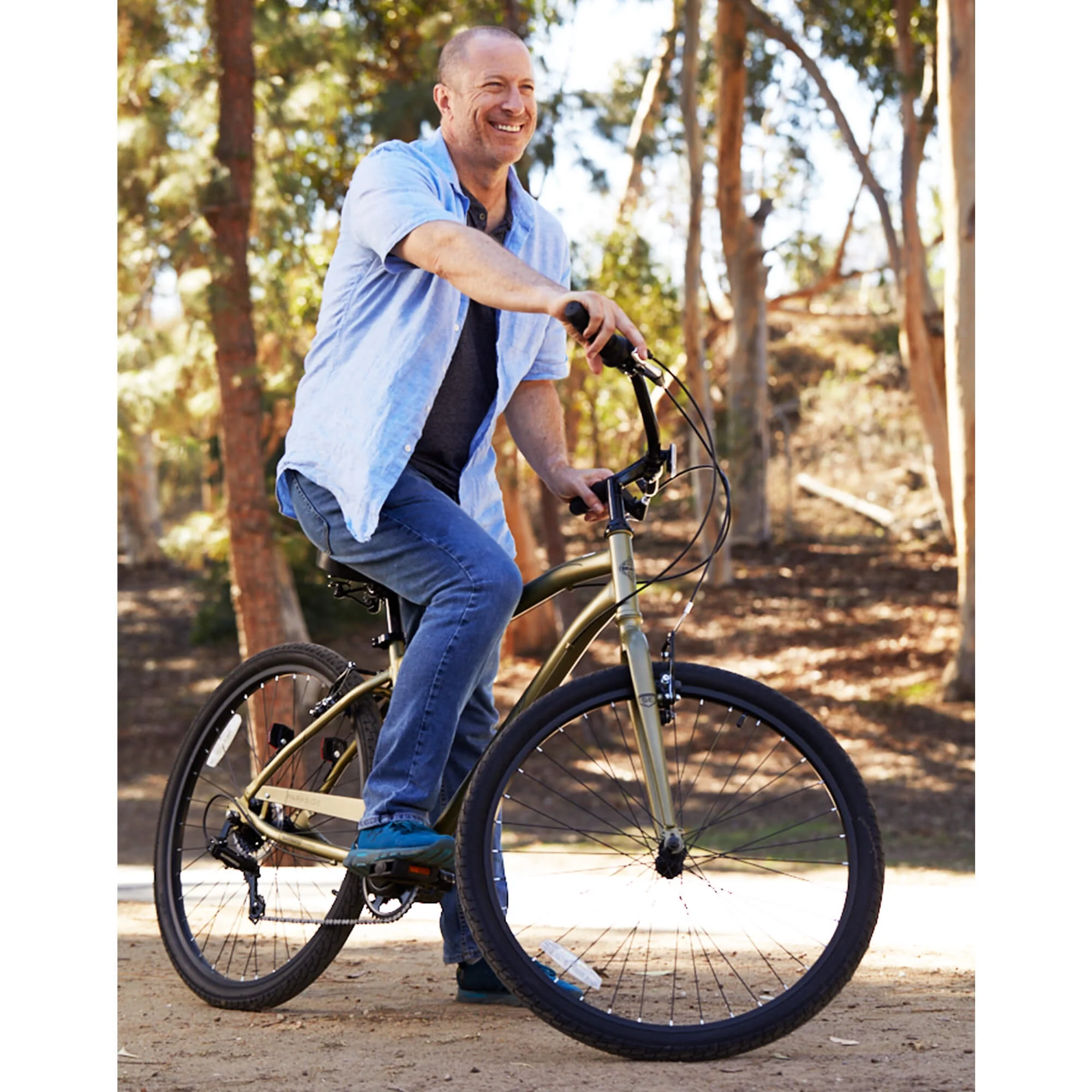 27.5" Parkside SE Men's Comfort Bike with Perfect Fit Frame, Green Sage - Image 8