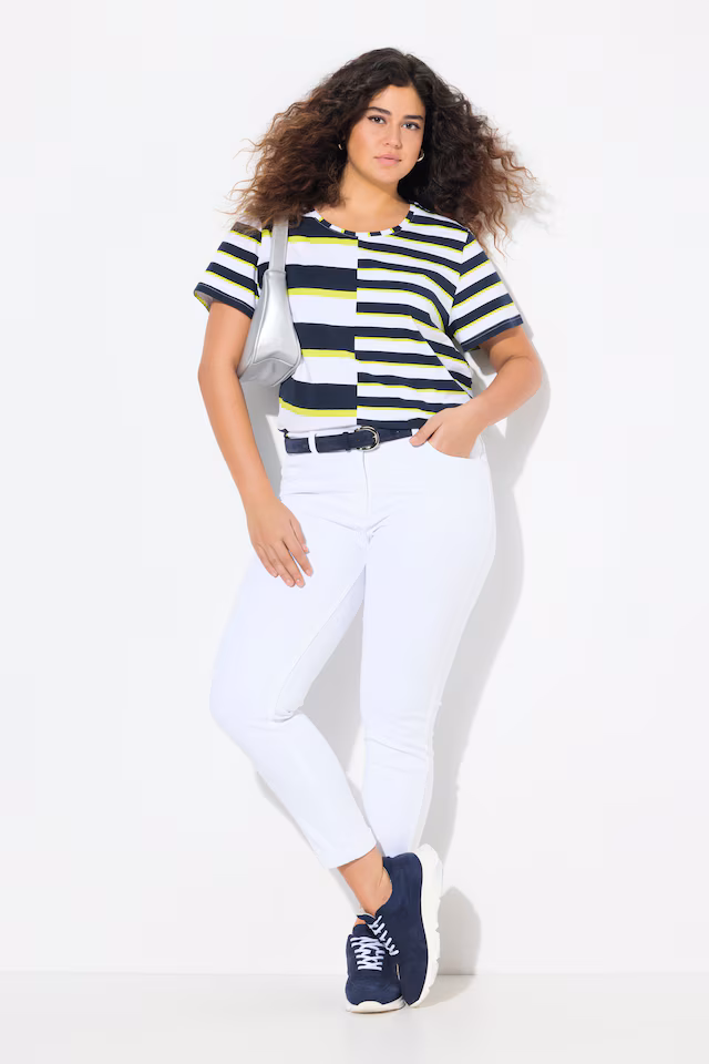 Mix Stripe Short Sleeve Tee