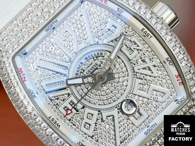 Franck Muller Vanguard V45.SC.DT.D.NBR.CD.5N.NR Diamond Dial