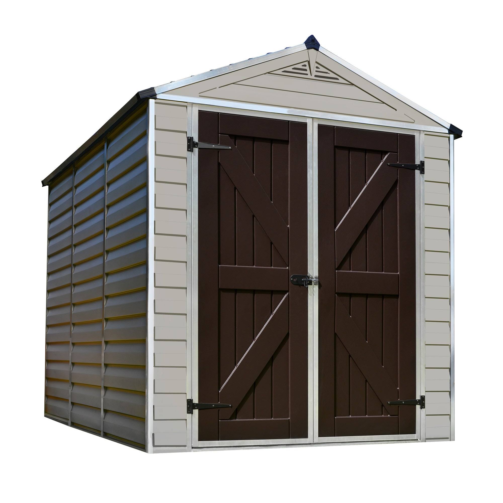 Palram Skylight 6' x 8' Storage Shed - Tan
