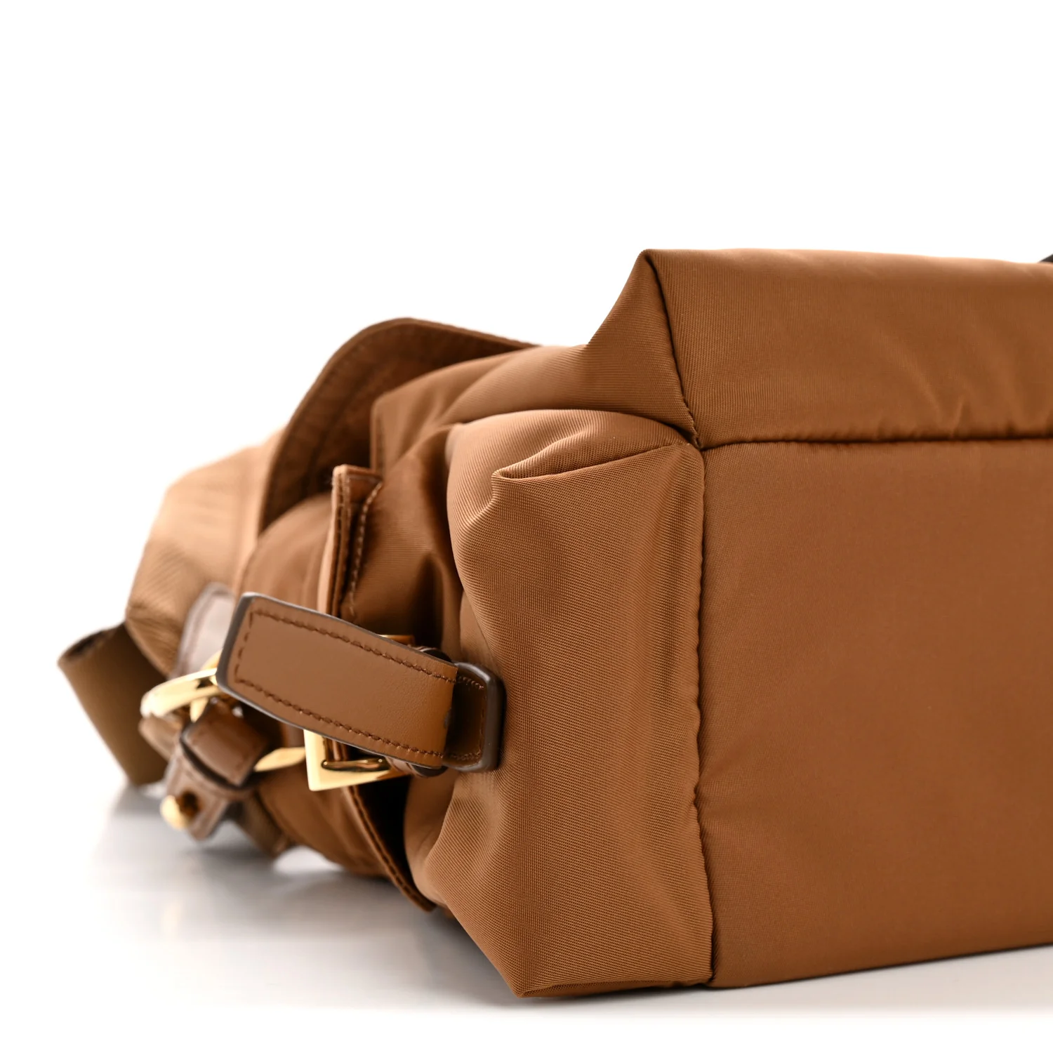 Re-Nylon Medium Explore Shoulder Bag Camel