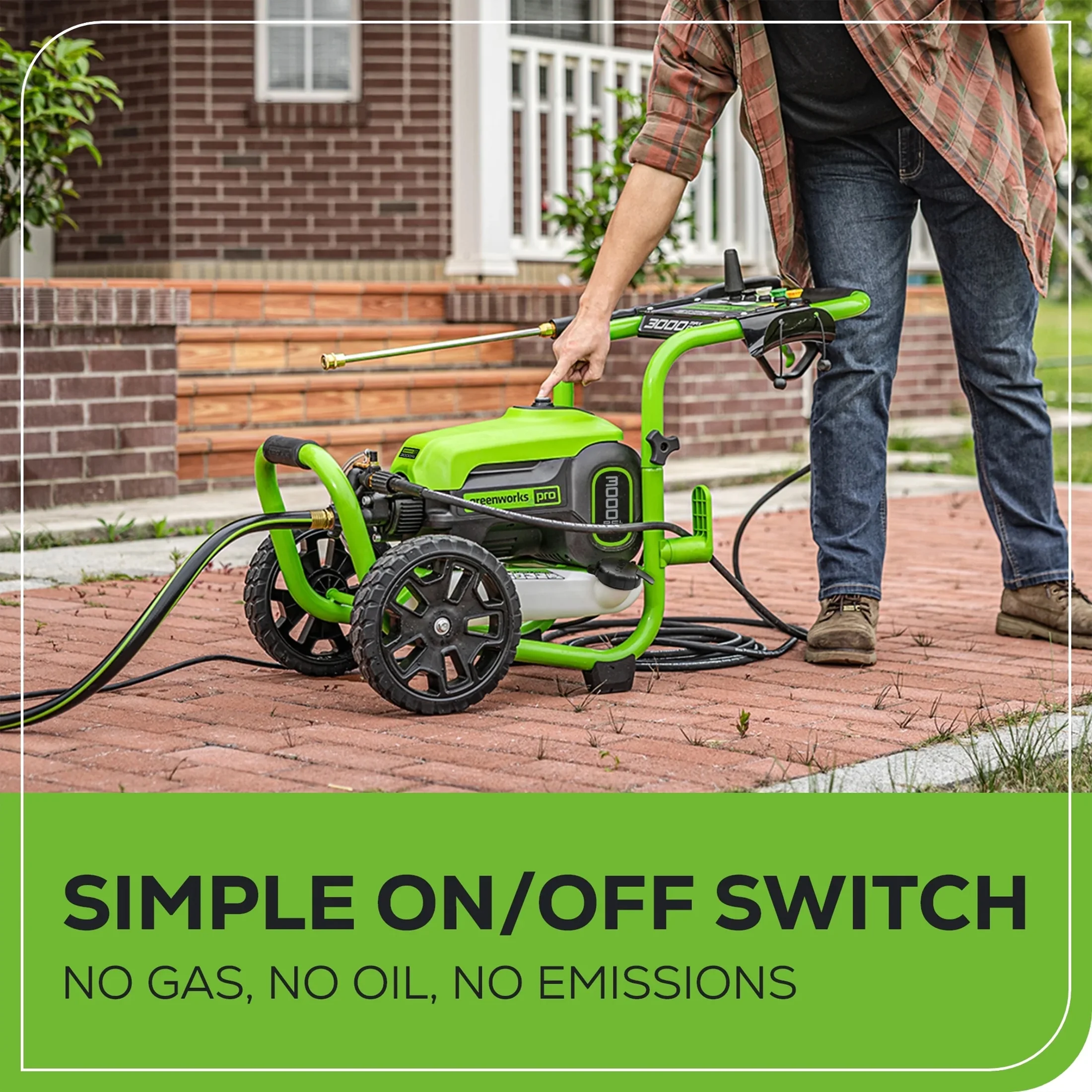 3000 PSI 2.0 Max GPM TruBrushless Electric Pressure Washer (Motor: 120V) - Image 5