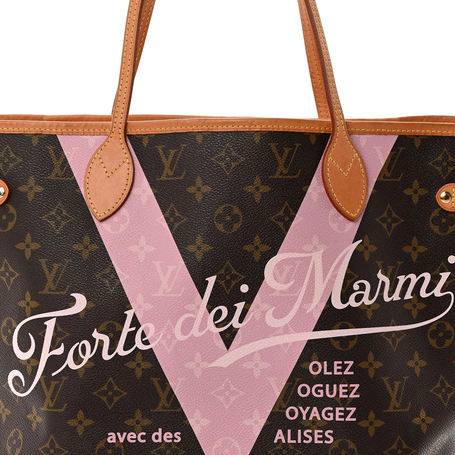 Monogram Forte Dei Marmi V Neverfull MM Rose Ballerine